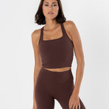 Racer Top in Chocolate