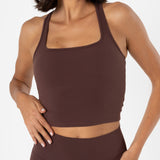 Racer Top in Chocolate