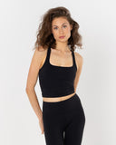 Racer Top in Black