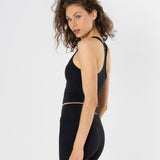 Racer Top in Black