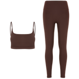 Scoop Bra Set in Chocolate